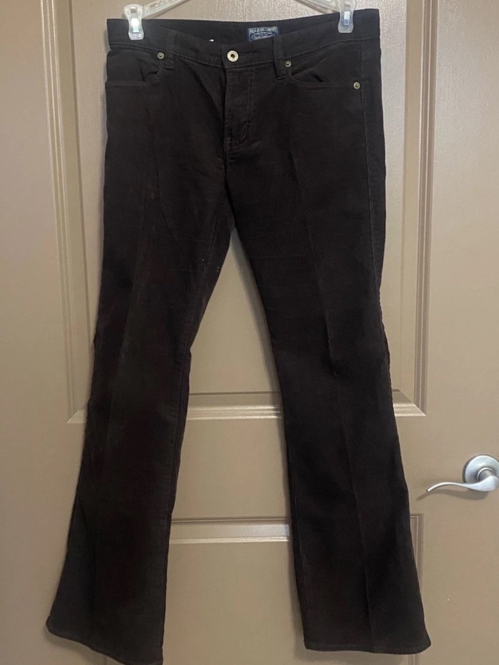 Polo Jean Company Dark Brown Corduroy Flared Pants